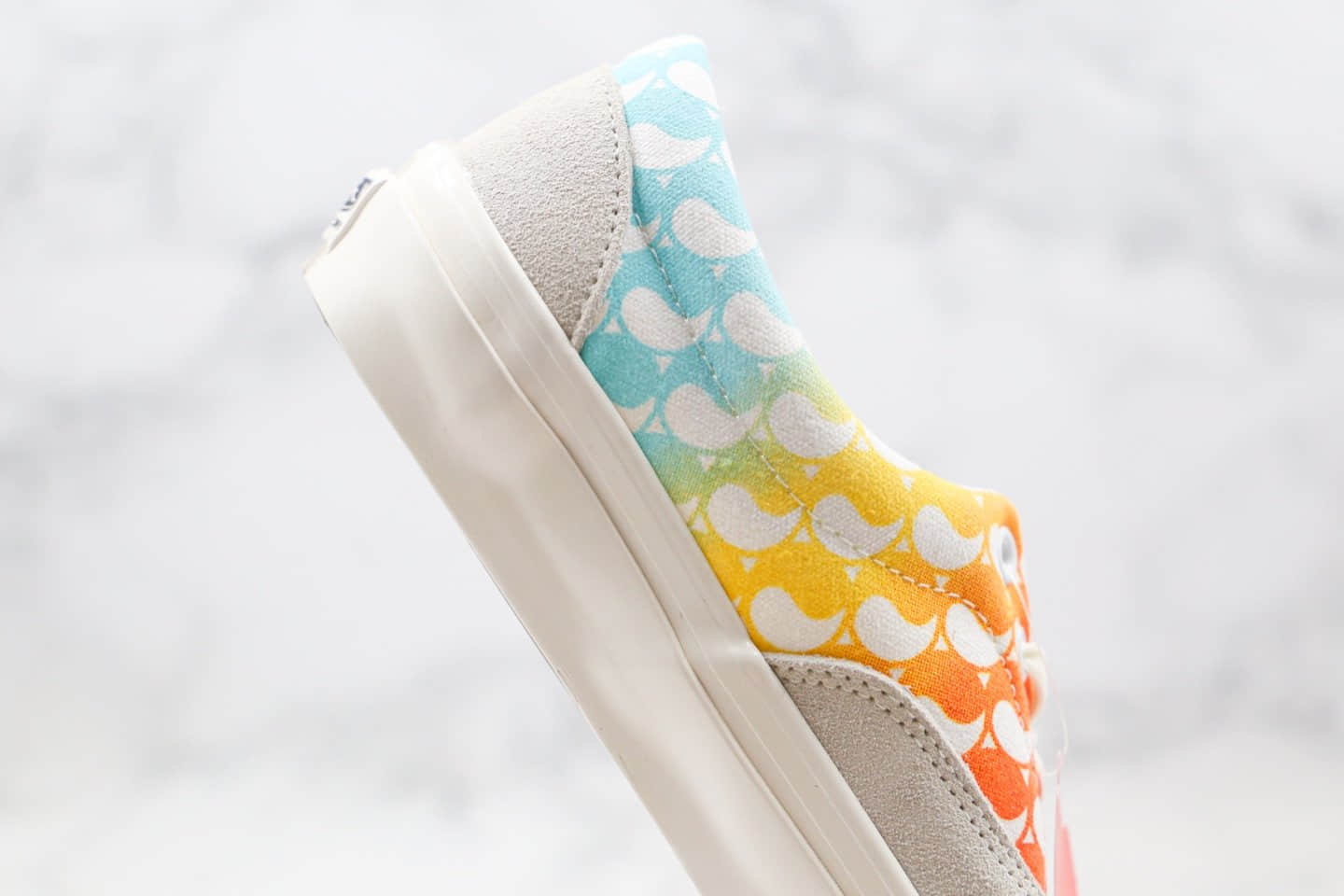 万斯Free & Easy x Vans OG Era LX公司级版本冲敏感内容系列低帮板鞋加州海岸渐变蓝橙色原盒原标