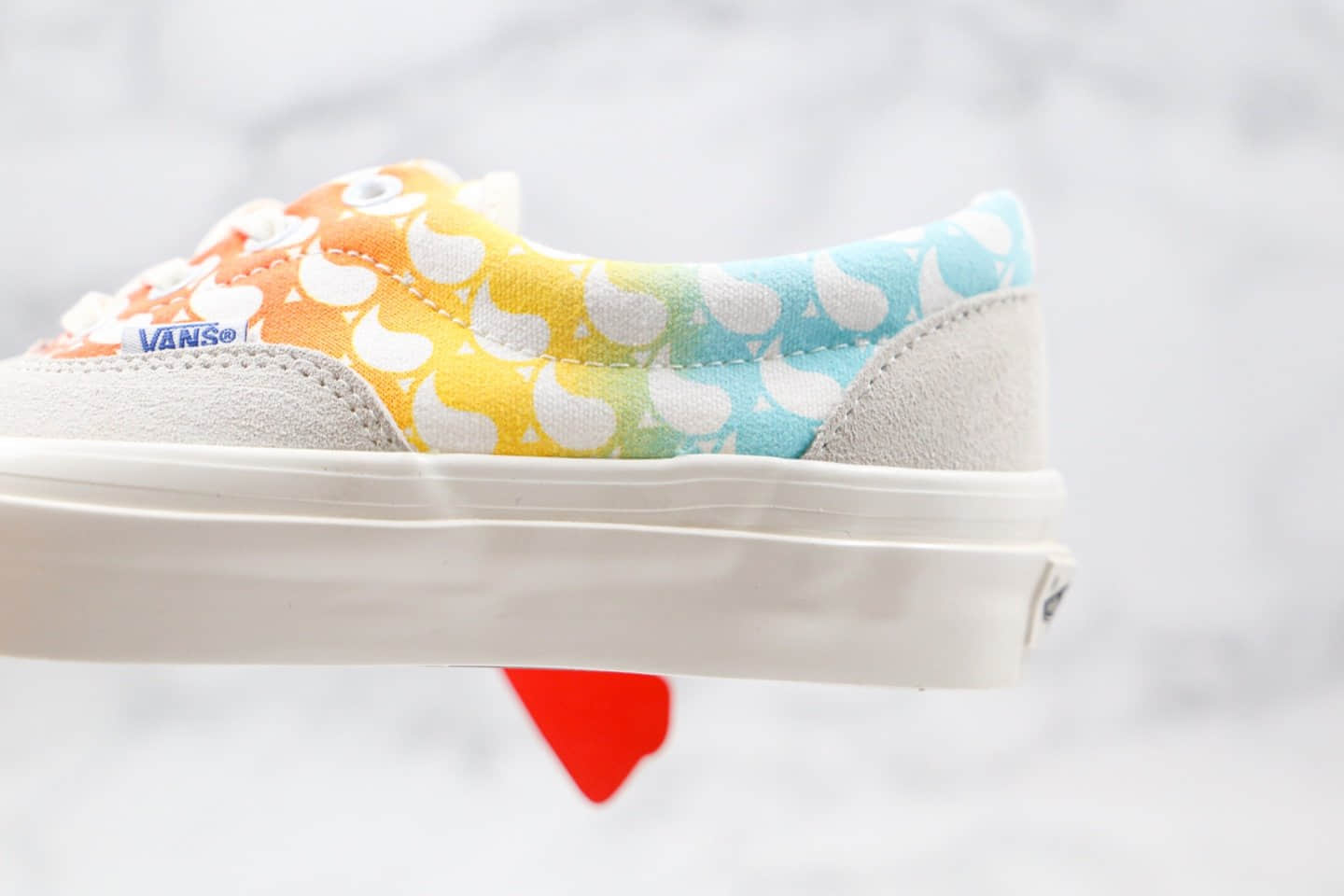 万斯Free & Easy x Vans OG Era LX公司级版本冲敏感内容系列低帮板鞋加州海岸渐变蓝橙色原盒原标