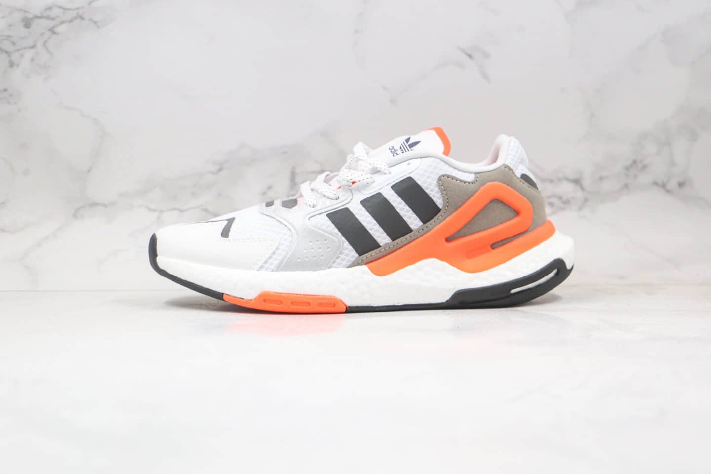 阿迪达斯adidas Originals Day Jogger Boost纯原版本陈奕迅同款夜行者2代高弹复古休闲运动跑鞋白橙色原鞋开模 (ID:53726) - 图片1