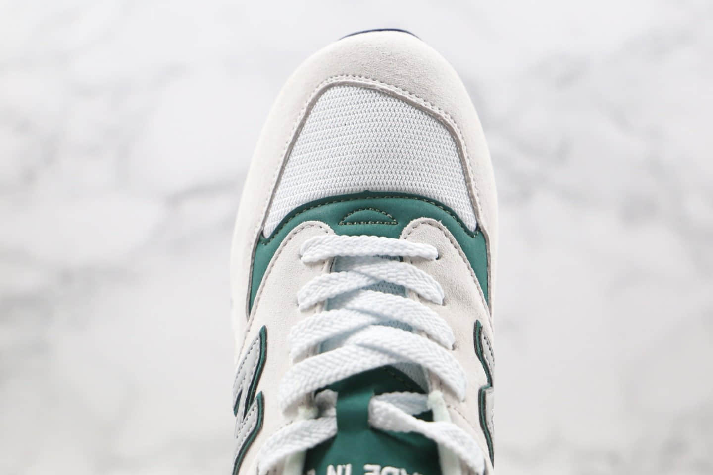 新百伦New Balance 998纯原版本复古慢跑鞋NB998白绿色原盒原标原档案数据开发 货号:M998XAD
