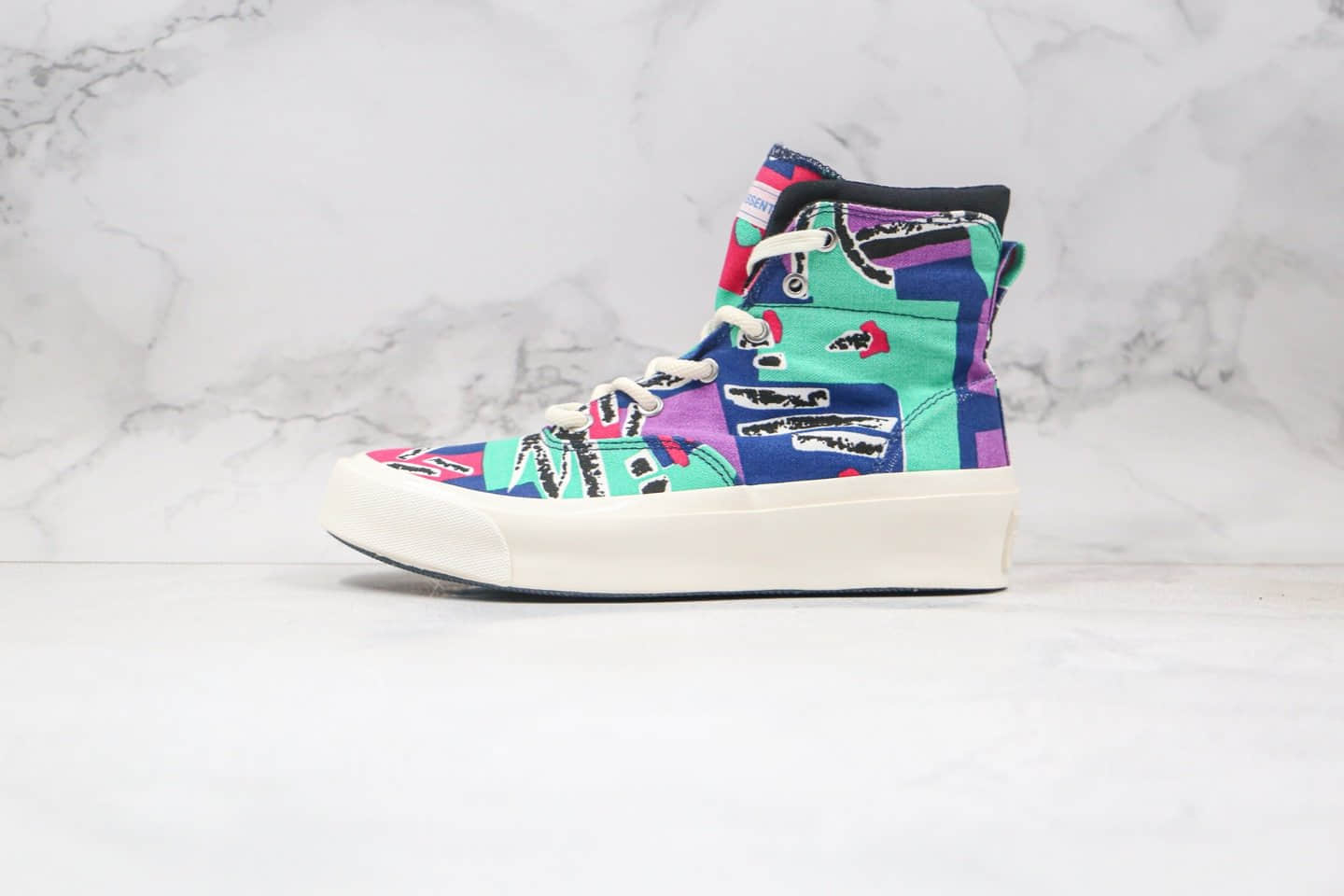 匡威Converse x FOG Essentials Skid grop联名款纯原版本高帮FOG涂鸦硫化板鞋原鞋开模一比一打造 货号:169888C
