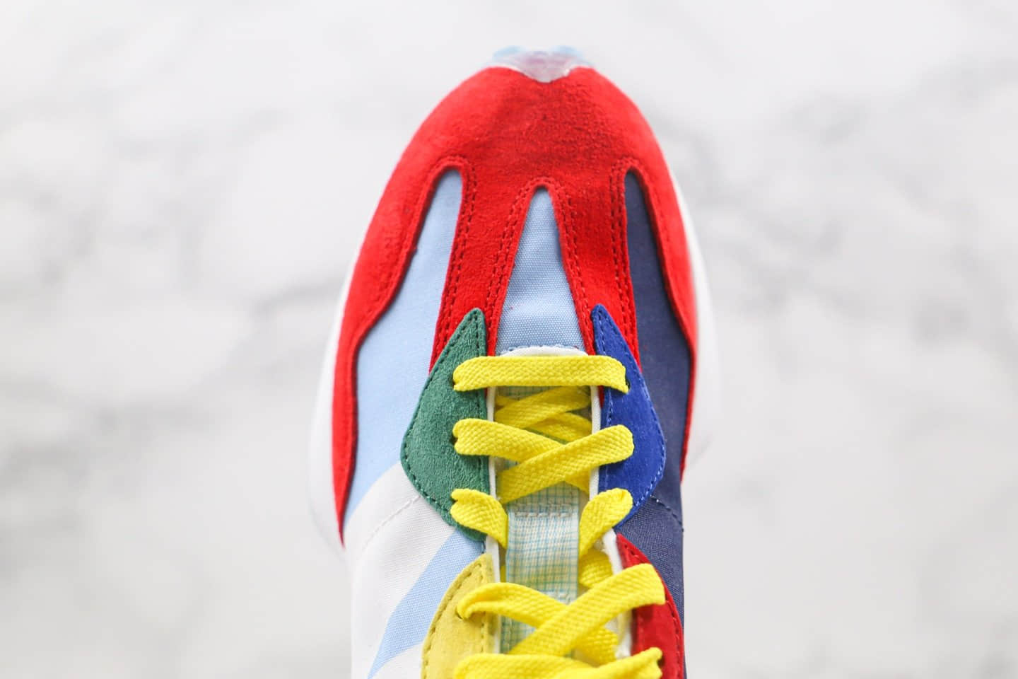 新百伦New Balance 327公司级版本复古慢跑鞋NB327彩虹色原鞋开模正确鞋面材质 货号:MS327B敏感内容