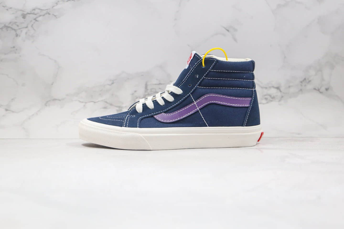 万斯Vans SK8-Hi公司级版本高帮蓝紫色经典硫化帆布鞋原鞋开模一比一打造 (ID:54947) - 图片1