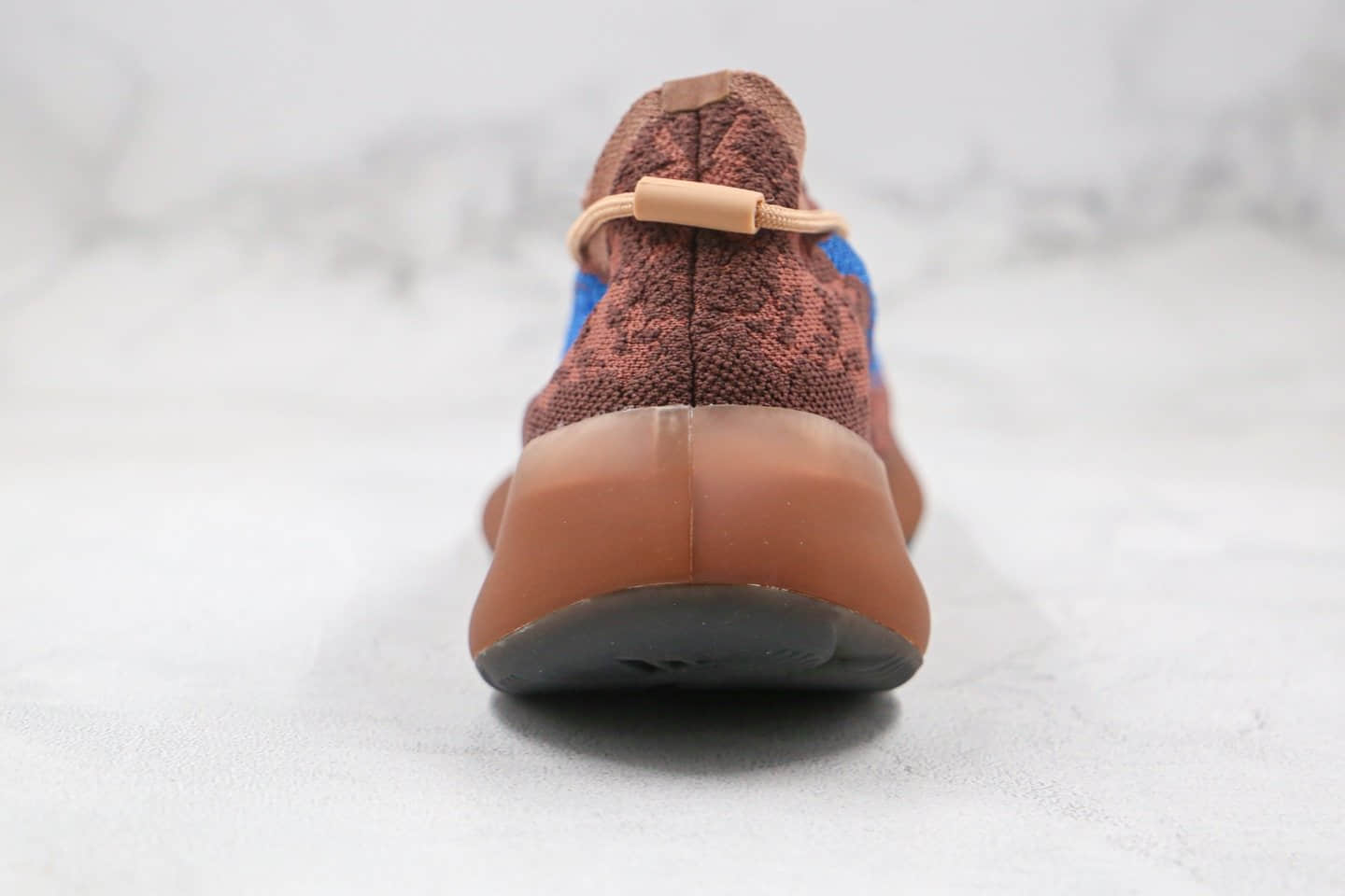 阿迪达斯Adidas Yeezy 380 Boost纯原版本侃爷同款椰子380蓝棕色爆米花跑鞋 货号:FZ4986