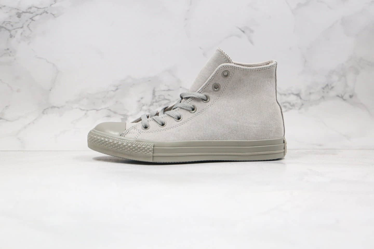 匡威Converse Chuck Taylor All Star PT Hi公司级版本高帮硫化板鞋麂皮灰色原标原盒 (ID:55354) - 图片1