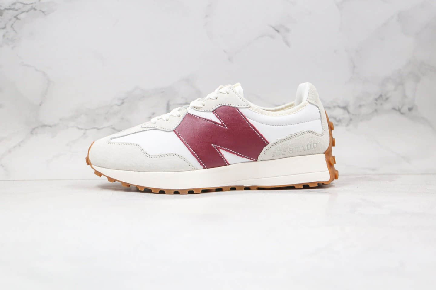 新百伦New Balance 327公司级版本NB327复古慢跑鞋白红色原档案数据开发 货号:WS327KA