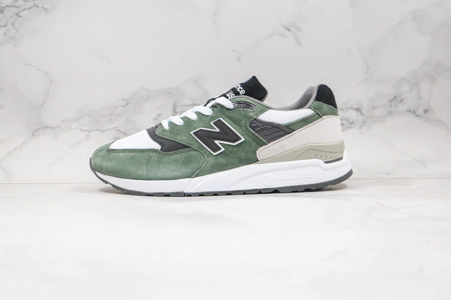 新百伦New Balance 998纯原版本美产NB998复古慢跑鞋绿色原档案数据开发 货号:M998BCA
