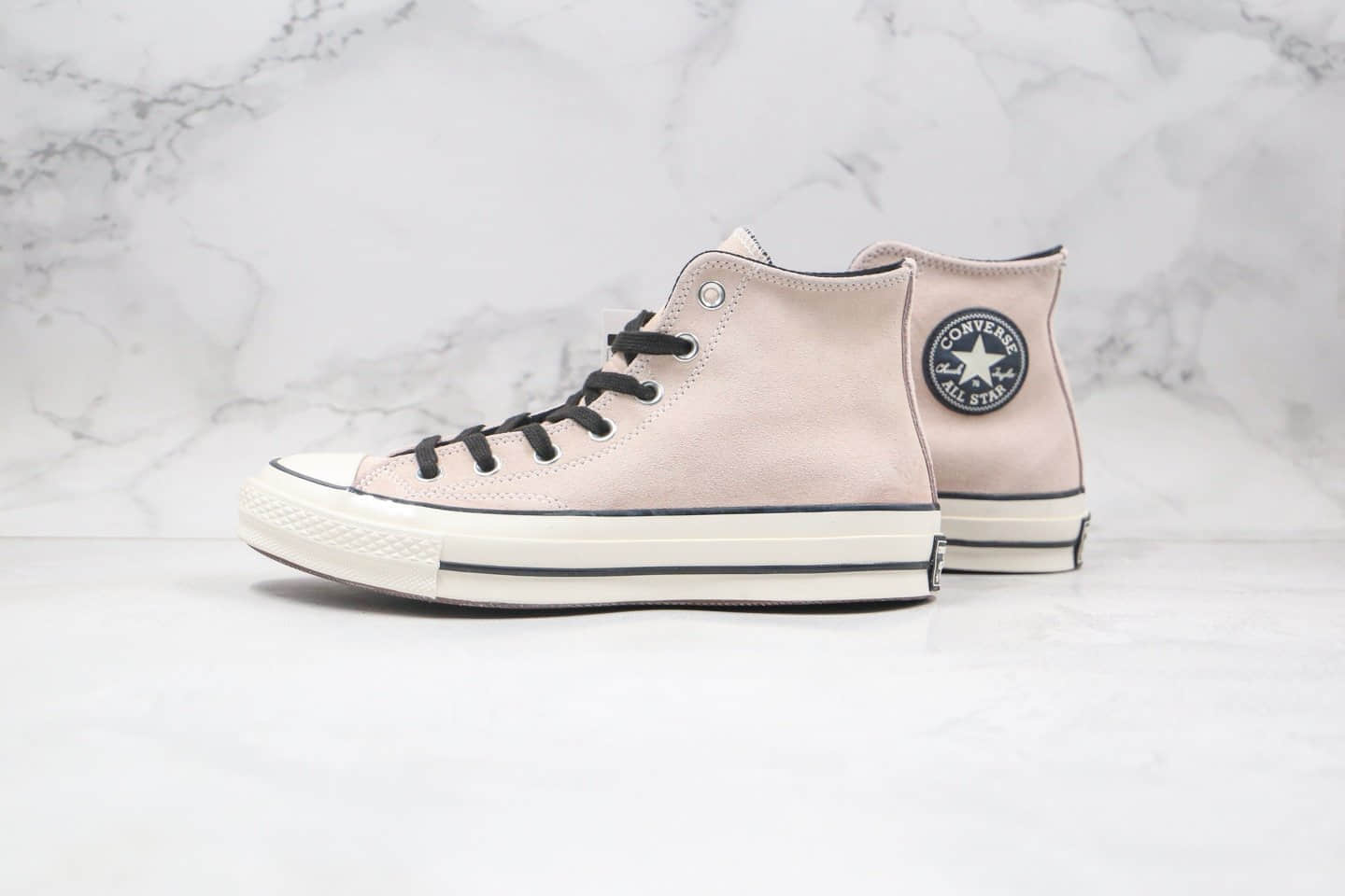 匡威CONVERSE 1970s公司级版本高帮三代黑标脏粉色麂皮硫化板鞋原盒原标 (ID:55847) - 图片1