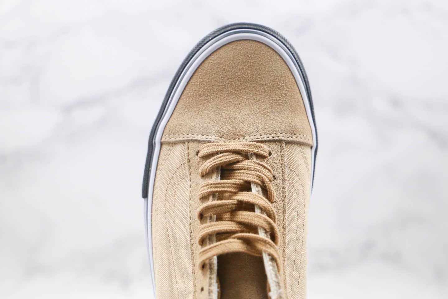 万斯Vans Vault 2020 x H视频内容EN联名款公司级版本低帮军事风沙漠黄黑白拼色硫化板鞋原鞋开模一比一打造