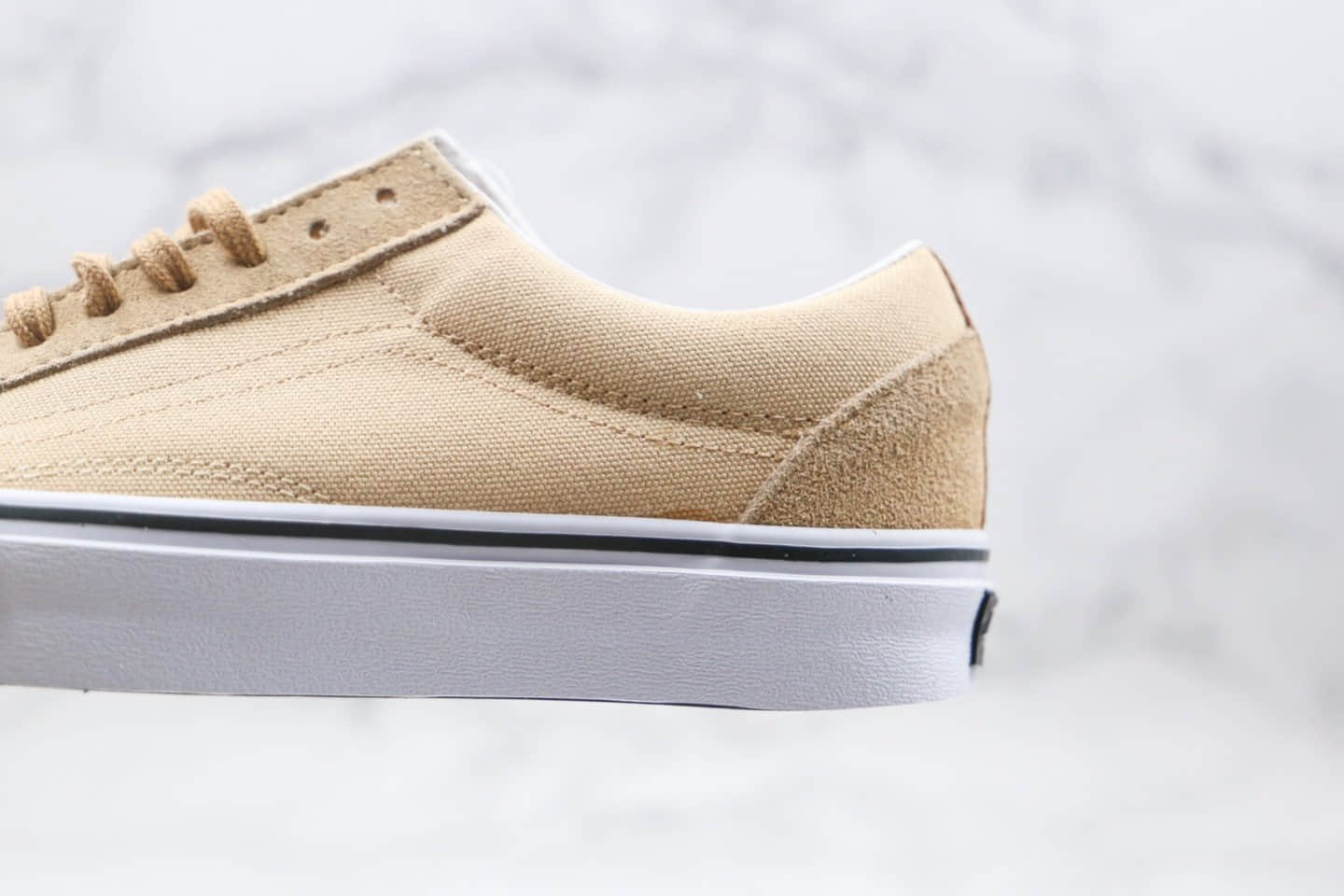 万斯Vans Vault 2020 x H视频内容EN联名款公司级版本低帮军事风沙漠黄黑白拼色硫化板鞋原鞋开模一比一打造