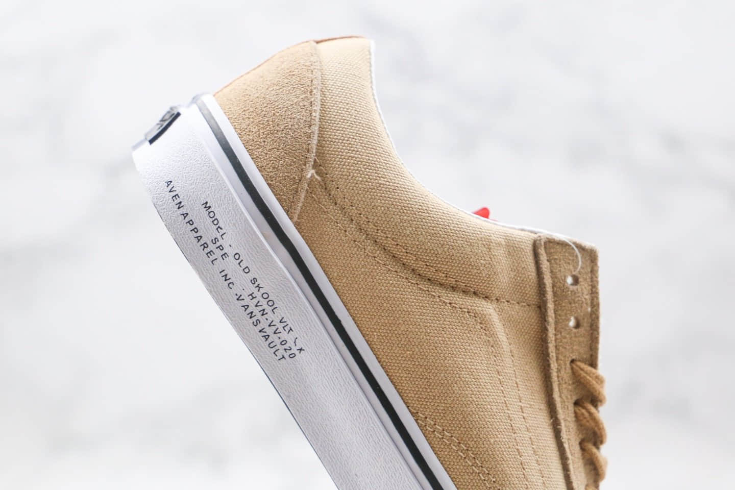 万斯Vans Vault 2020 x H视频内容EN联名款公司级版本低帮军事风沙漠黄黑白拼色硫化板鞋原鞋开模一比一打造