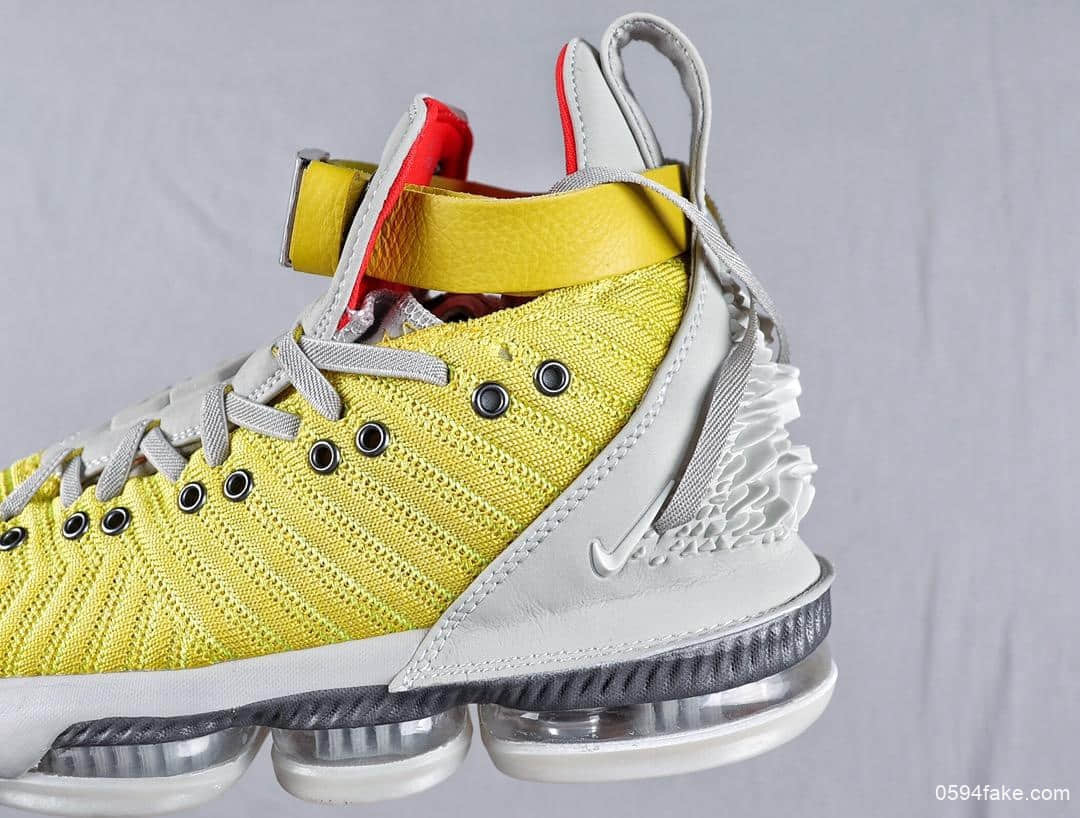 耐克Nike Lebron HFR Harlem Stage 詹姆斯16代白黄浮雕雄狮湖人签名战靴室内实战中帮篮球鞋 货号:CI1144-700