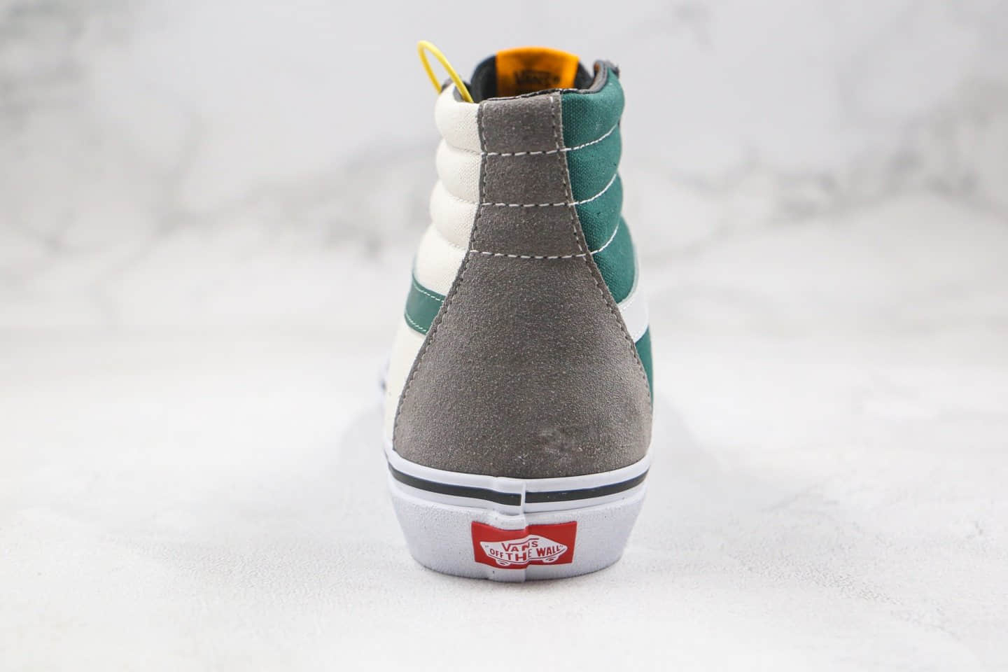万斯Vans SK8-Hi公司级版本高帮灰绿色鸳鸯麂皮硫化板鞋原盒原标原档案数据开发 货号：VN0A4BV61IB