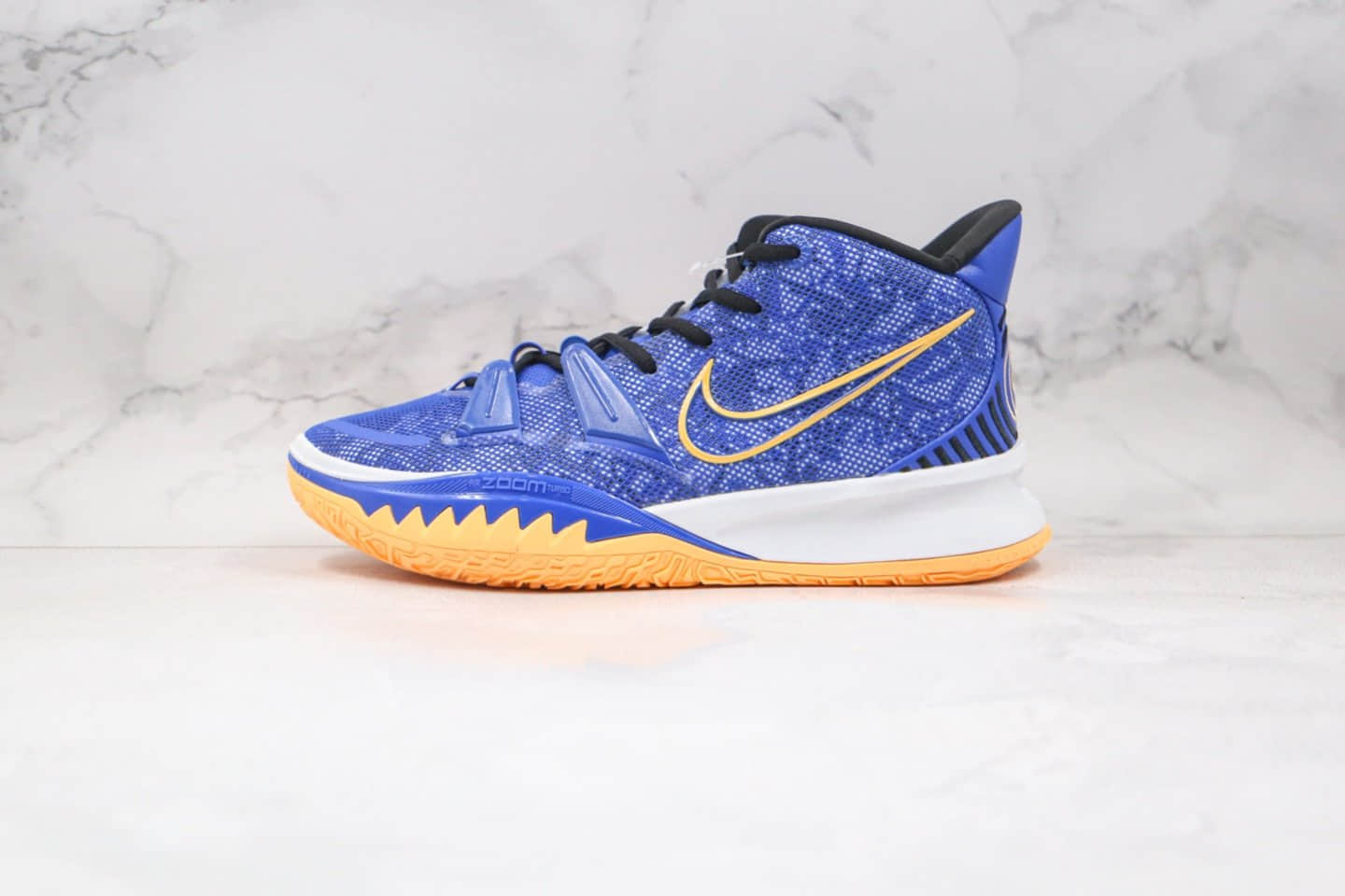 耐克Nike Kyrie 7 Pre Heat Ep纯原版本欧文7代实战篮球鞋蓝橙色内置气垫支持实战 货号:CT4080-400