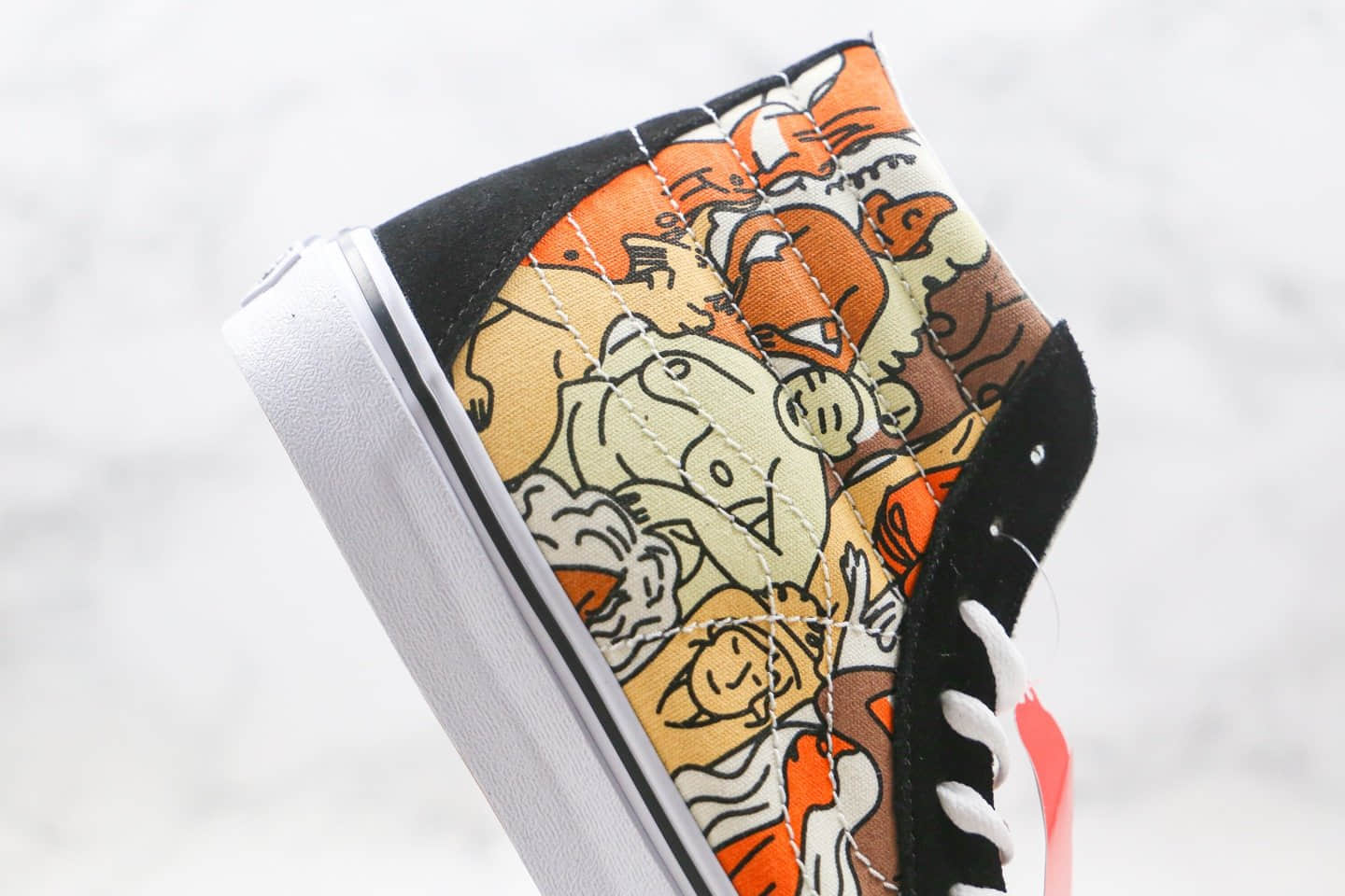 万斯Vans Sk8-Hi x CoppaFeel慈善联名款公司级版本高帮敏感内容画涂鸦乳腺癌配色原厂硫化大底