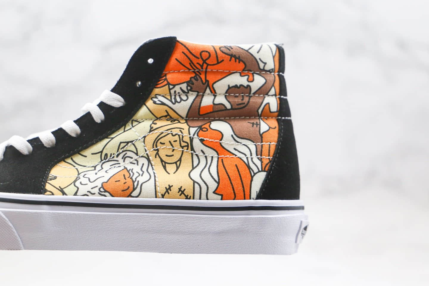 万斯Vans Sk8-Hi x CoppaFeel慈善联名款公司级版本高帮敏感内容画涂鸦乳腺癌配色原厂硫化大底