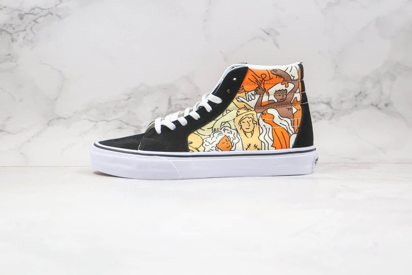 万斯Vans Sk8-Hi x CoppaFeel慈善联名款公司级版本高帮敏感内容画涂鸦乳腺癌配色原厂硫化大底 (ID:57133) - 图片1