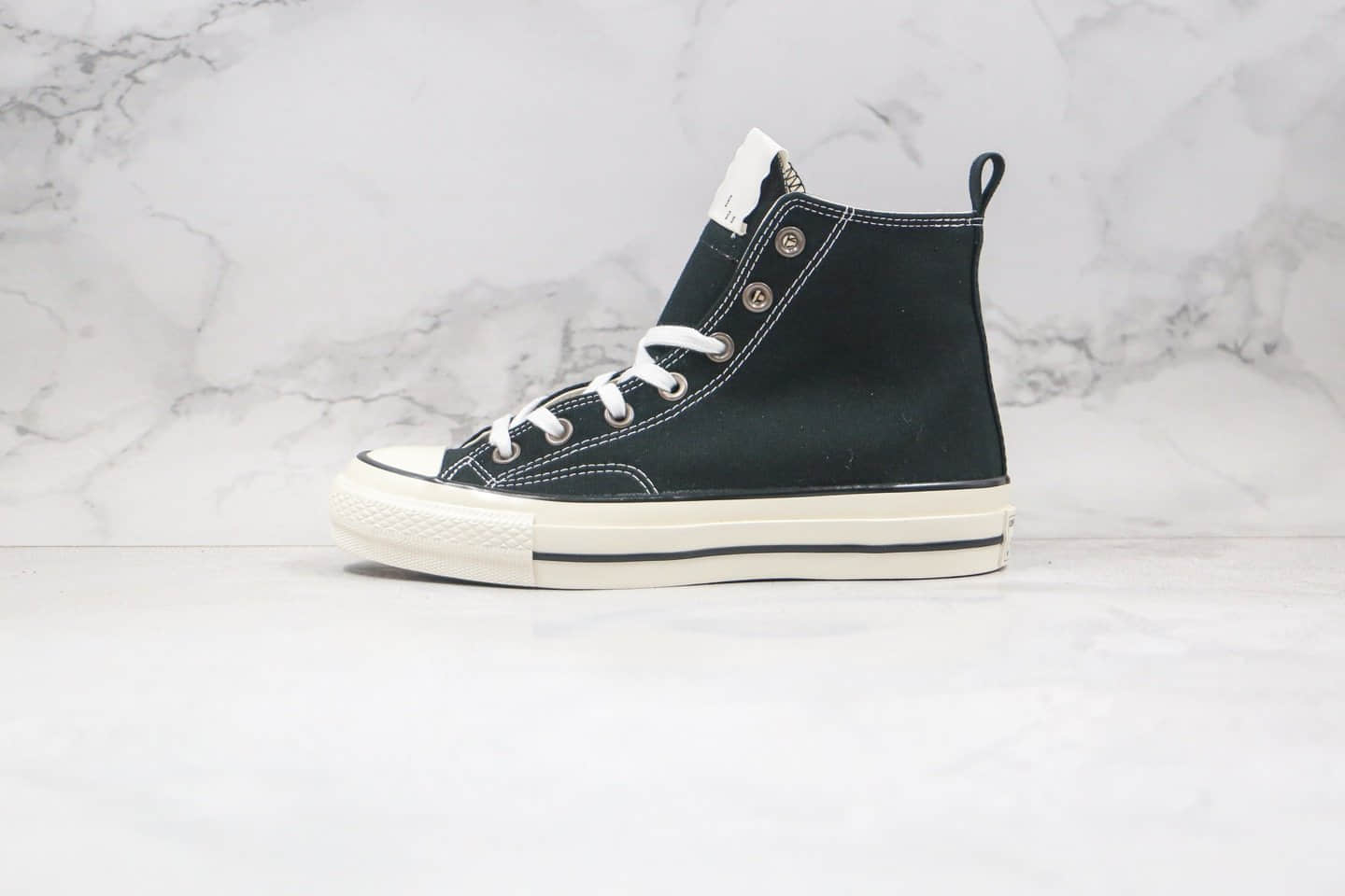 匡威Converse x N.Hollywood x 野口强三方联名款公司级版本黑色硫化帆布鞋原鞋开模一比一打造 (ID:57141) - 图片1