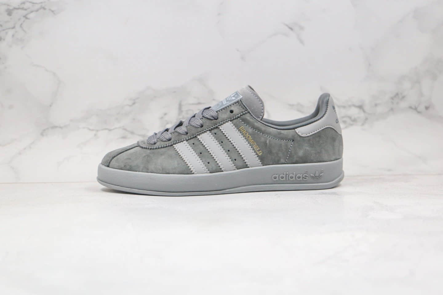 阿迪达斯Adidas BROOMFIELD纯原版本桑巴灰色训练鞋原盒原标原档案数据开发 (ID:57149) - 图片1