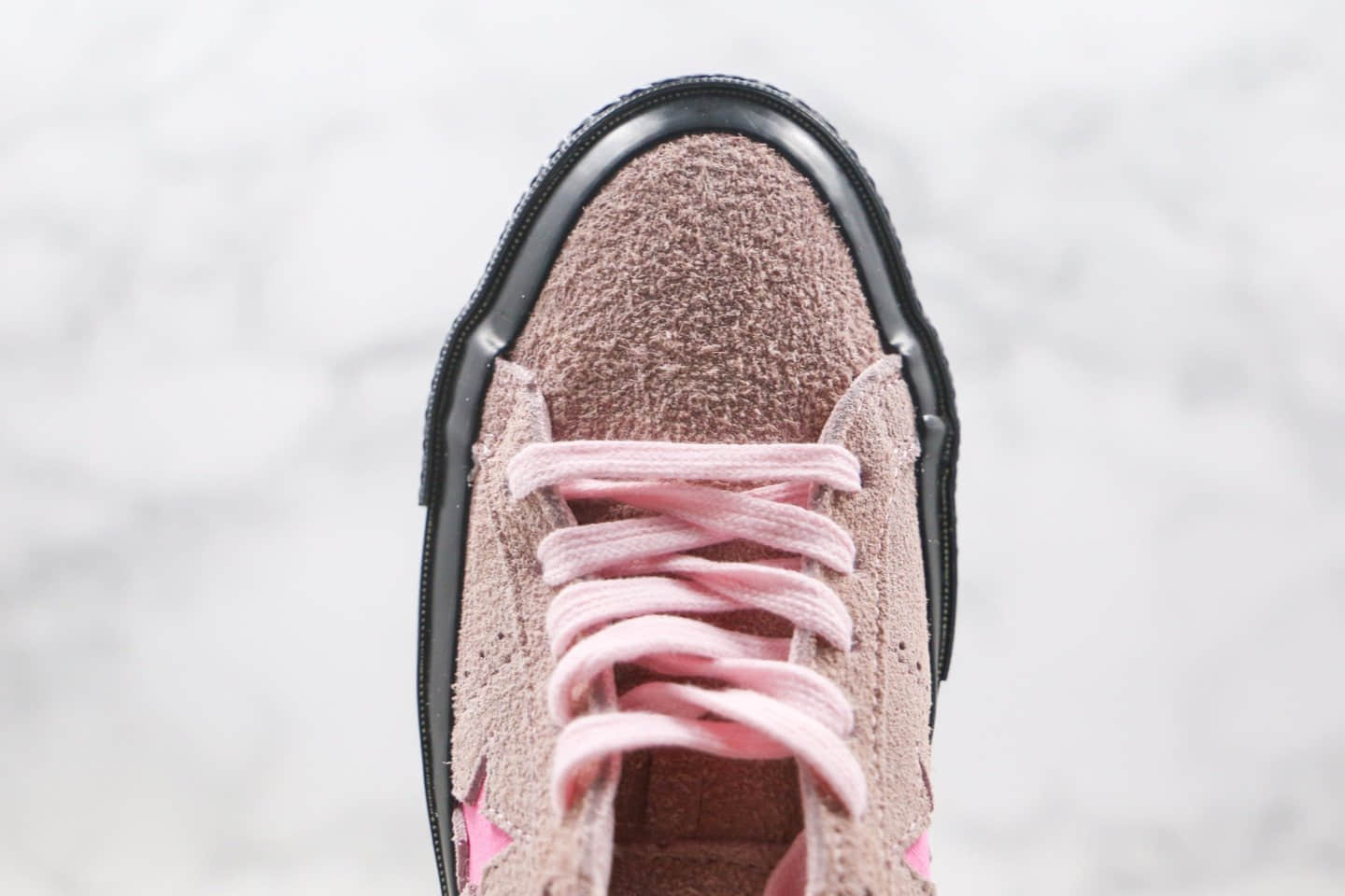 匡威Converse One star公司级版本木村一星低帮冷杉粉麂皮硫化板鞋原盒原标 货号:163374C