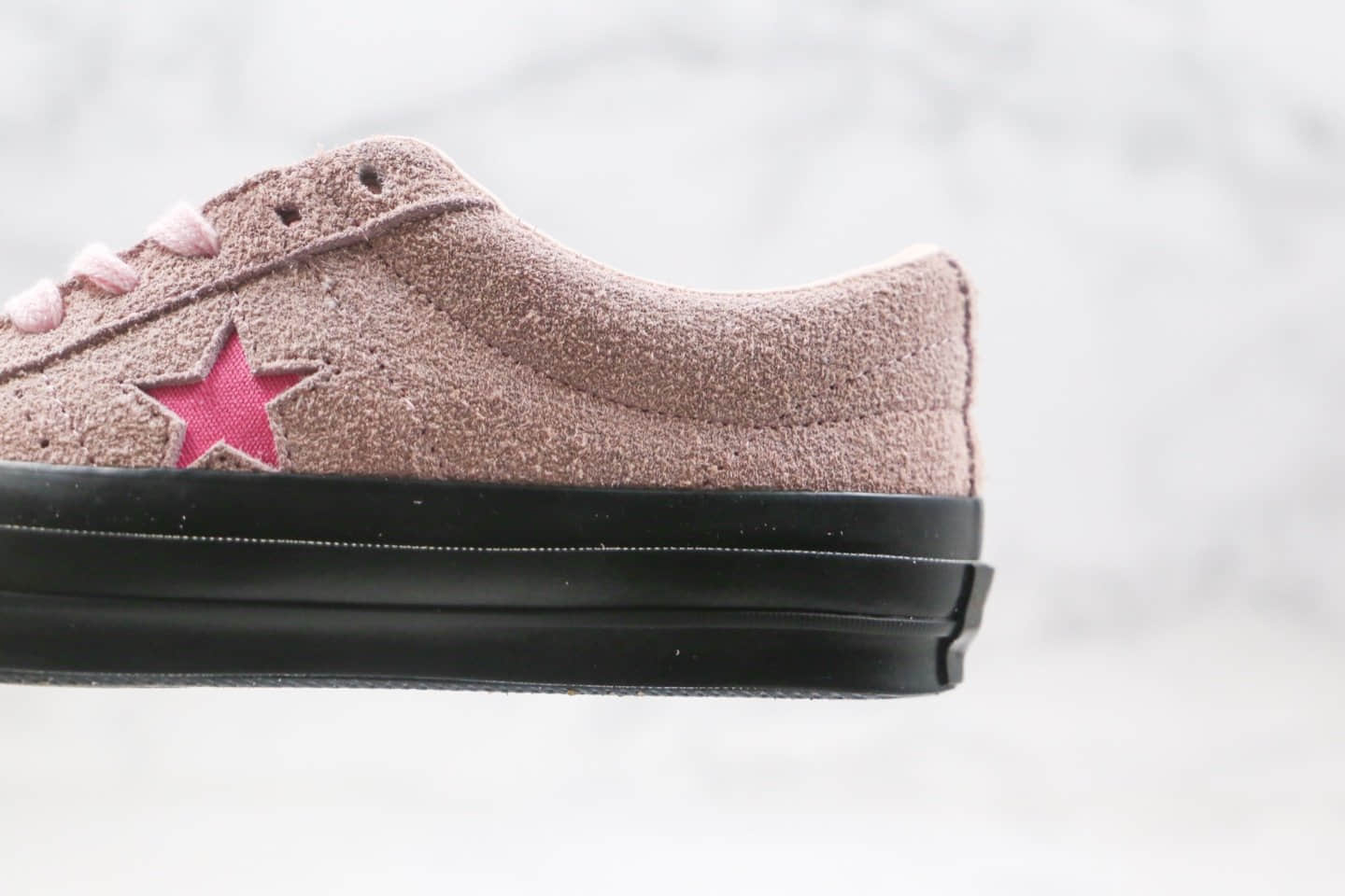 匡威Converse One star公司级版本木村一星低帮冷杉粉麂皮硫化板鞋原盒原标 货号:163374C