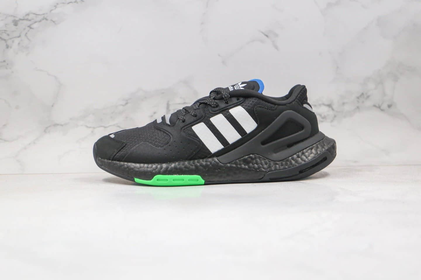 阿迪达斯Adidas Originals 2020 Day Jogger Boost 2020纯原版本三叶草夜行者二代黑白绿色爆米花跑鞋原盒原标 (ID:57247) - 图片1