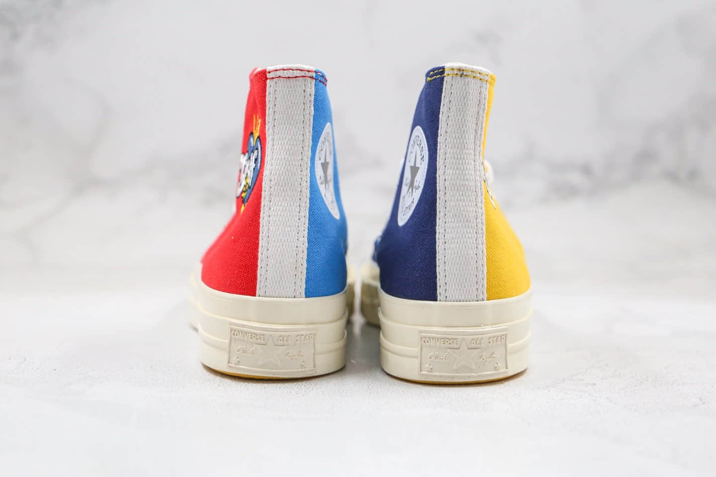 匡威Converse Chuck 70 x GOLF le FLEUR公司级版本高帮小花彩虹色帆布鞋原盒原标 货号:169910C