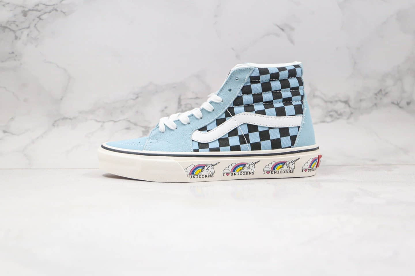 万斯Vans Sk8-Hi公司级版本高帮棋盘格子独角兽硫化板鞋原档案数据开发 (ID:57767) - 图片1