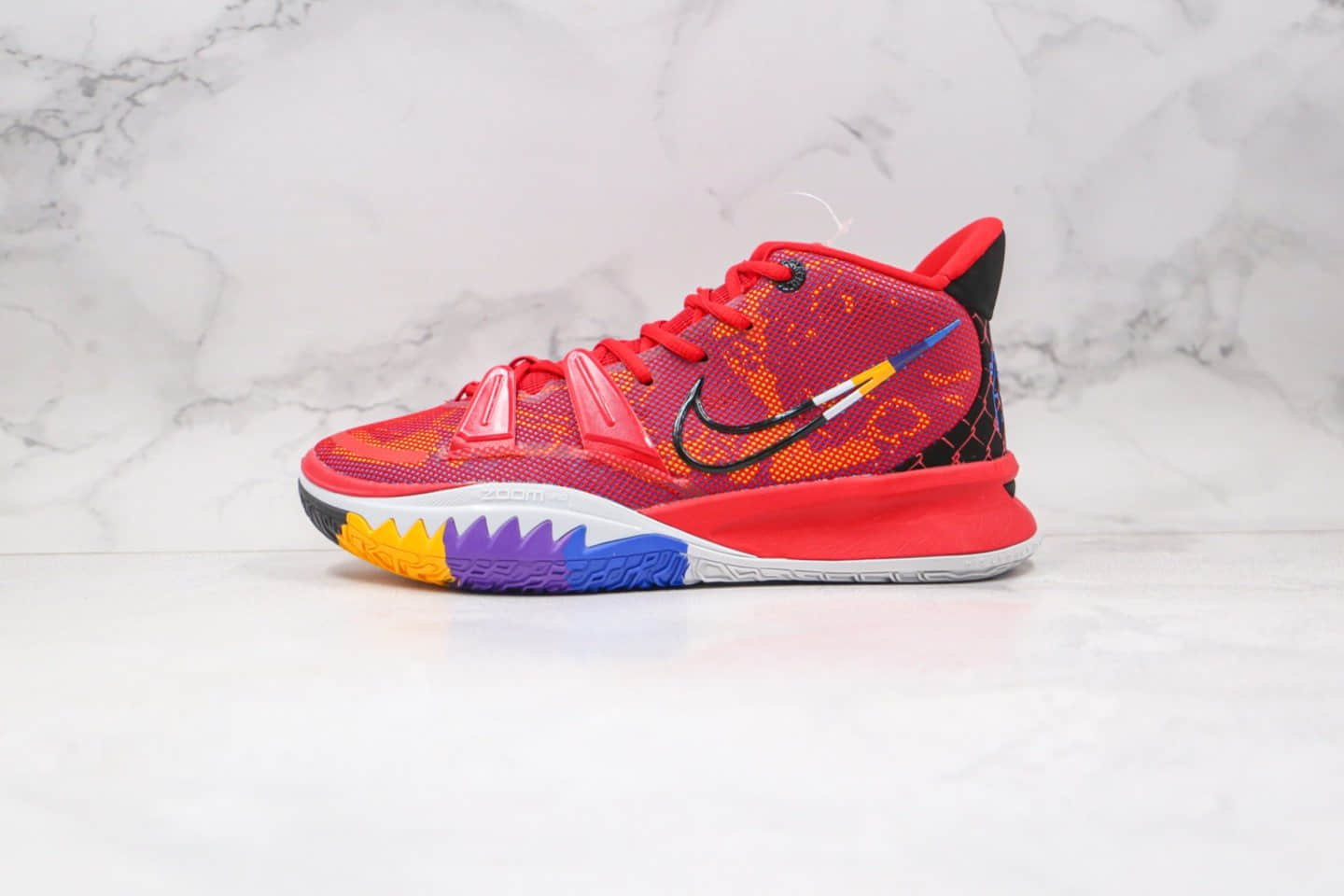 耐克Nike Kyrie 7 Pre Heat Ep纯原版本欧文7代篮球鞋红色内置气垫原盒原标 货号:DC0588-600