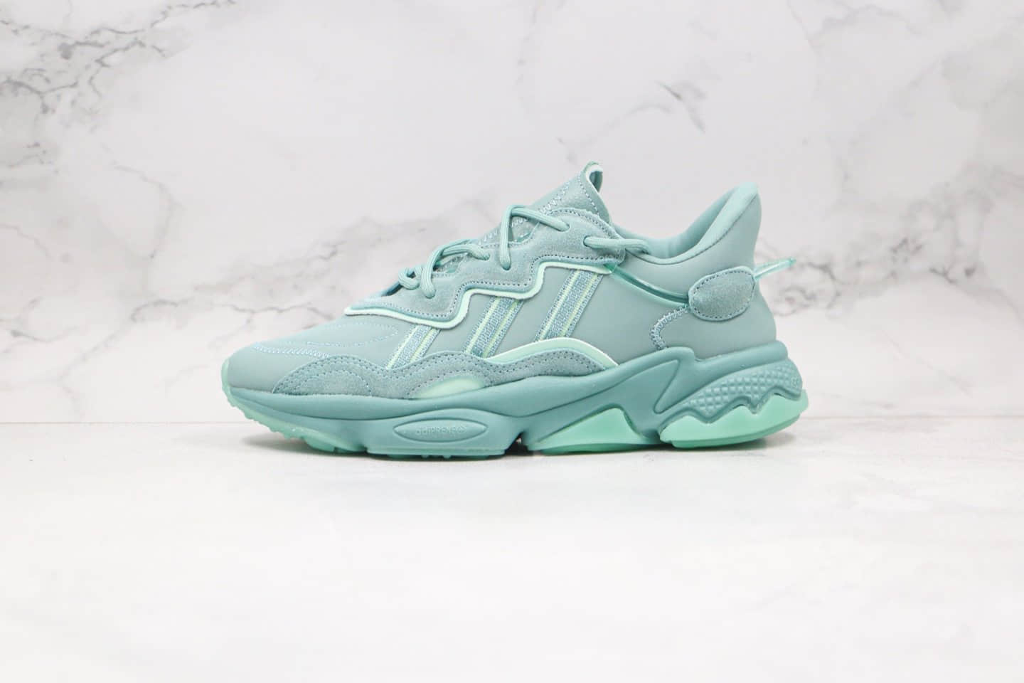 阿迪达斯Adidas Originals Ozweego纯原版本三叶草水管老爹鞋薄荷绿色原盒原标 (ID:58001) - 图片1