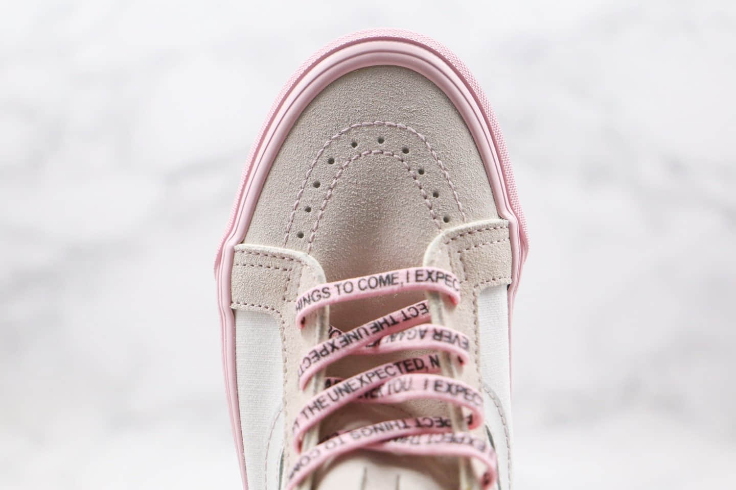 万斯Vans GETWEIRD Sk8 Hi X Anti Social Social Club XX D敏感内容 ASSC三方联名款公司级版本高帮白粉色硫化板鞋内置钢印原盒原标