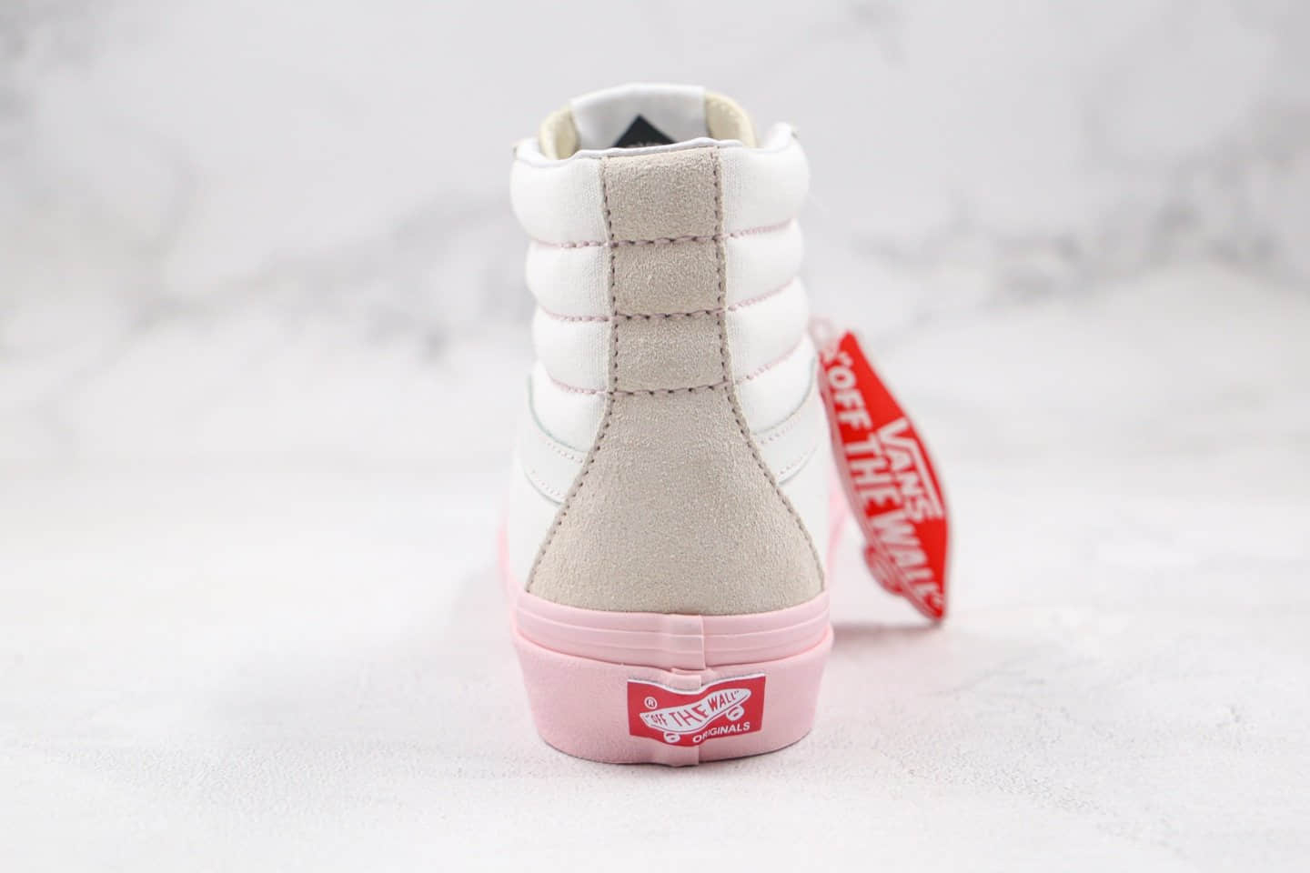 万斯Vans GETWEIRD Sk8 Hi X Anti Social Social Club XX D敏感内容 ASSC三方联名款公司级版本高帮白粉色硫化板鞋内置钢印原盒原标