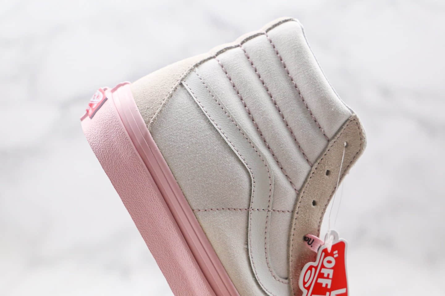 万斯Vans GETWEIRD Sk8 Hi X Anti Social Social Club XX D敏感内容 ASSC三方联名款公司级版本高帮白粉色硫化板鞋内置钢印原盒原标