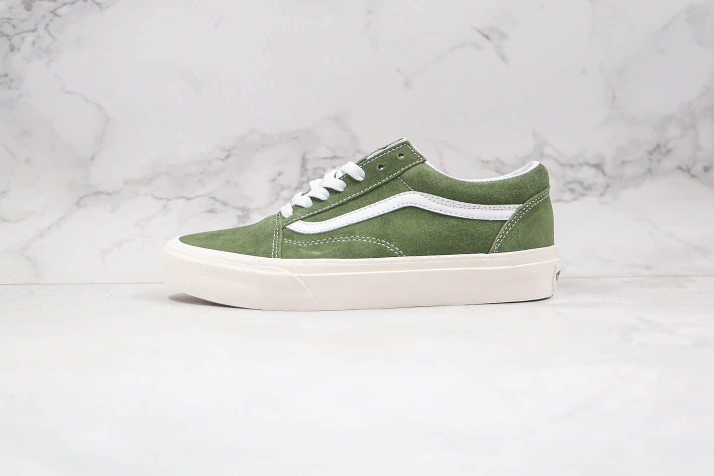 万斯Vans Old Skool公司级版本低帮板鞋麂皮墨绿色原标原盒 (ID:58173) - 图片1