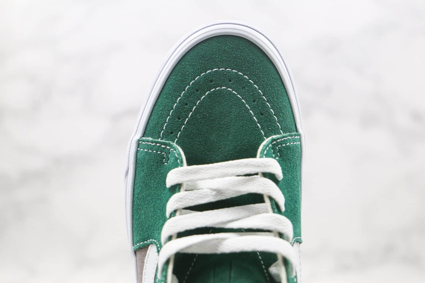 万斯Vans SK8-Hi公司级版本小红书爆款高帮硫化板鞋侧边字母印花灰绿色工艺硫化一比一 货号:VN0A4BV6X0P