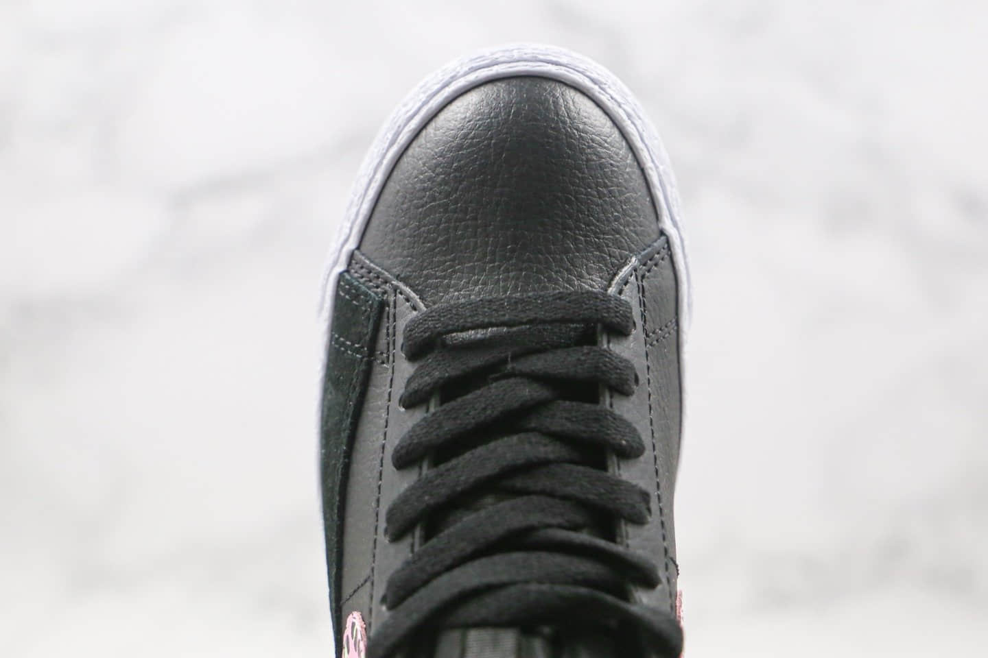 耐克Nike Blazer Mid GS纯原版本中帮开拓者板鞋黑粉豹纹真硫化大底 货号:DA4674-001