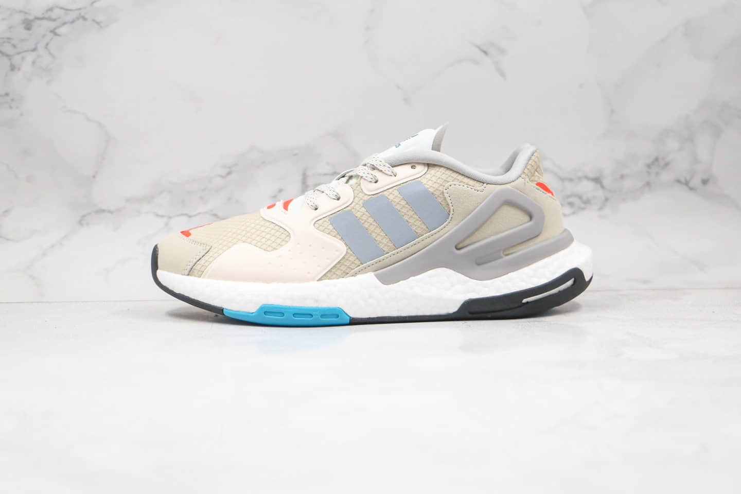 阿迪达斯 Adidas Originals 2020 Day Jogger Boost 2020纯原版本夜行者二代爆米花跑鞋米白灰色原鞋开模一比一打造 (ID:58455) - 图片1