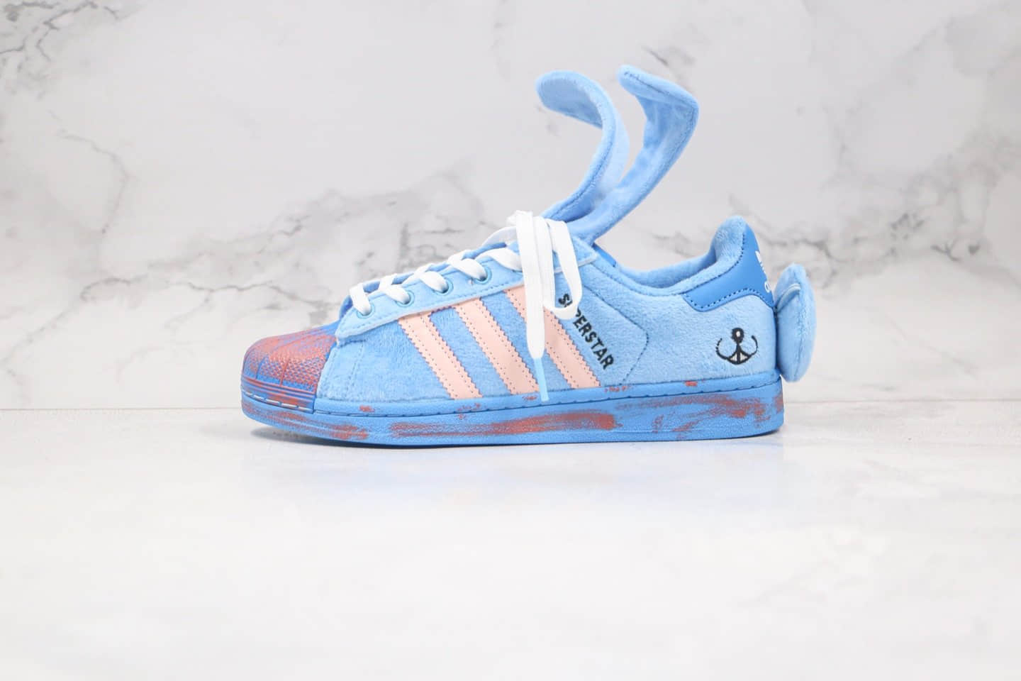 阿迪达斯adidas originals Superstar Karoro纯原版本三叶草贝壳头板鞋天蓝色小兔子耳朵正确鞋面颜色 (ID:58489) - 图片1