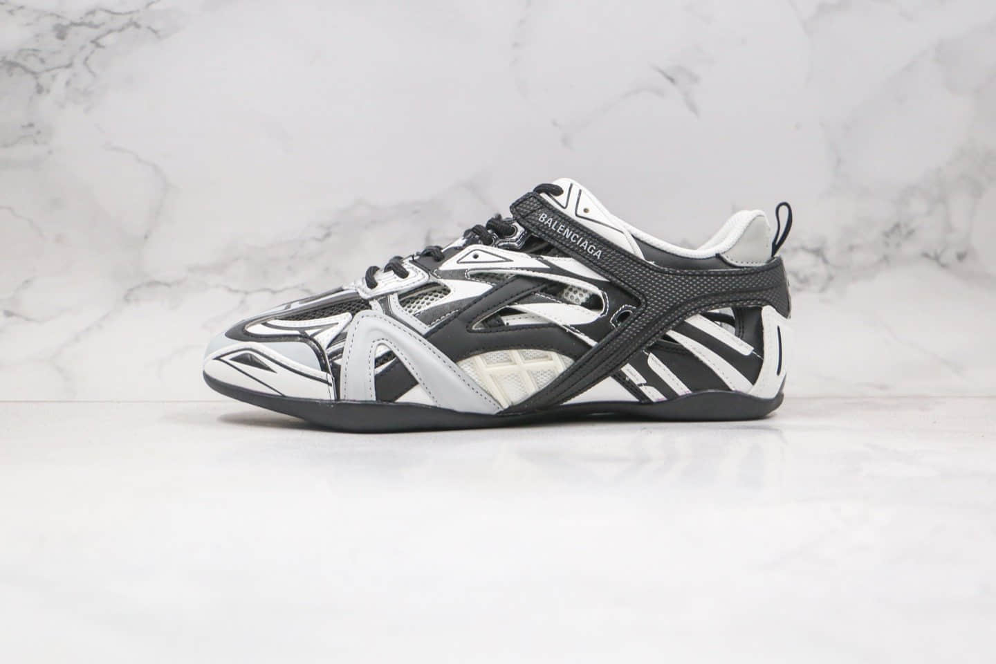 巴黎世家BALENCIAGA Drive纯原版本第六代复古老爹鞋黑白色镂空系列原盒配件齐全原档案数据开发 (ID:58763) - 图片1