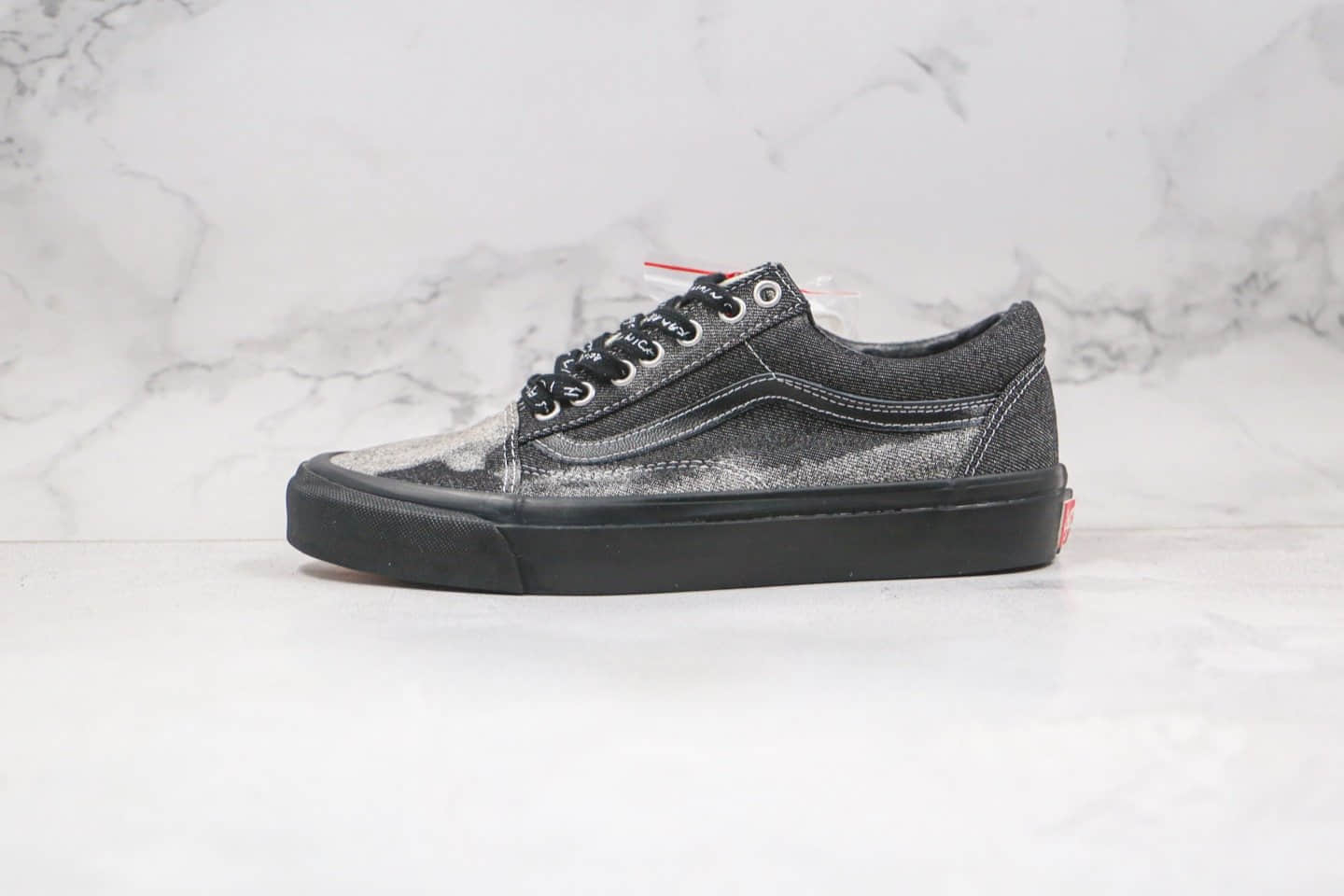 万斯Jim Goldberg x Vans Vault OG Old Skool LX公司级版本低帮水洗灰色牛仔黑色酸洗工艺硫化板鞋原档案数据开发 (ID:58812) - 图片1