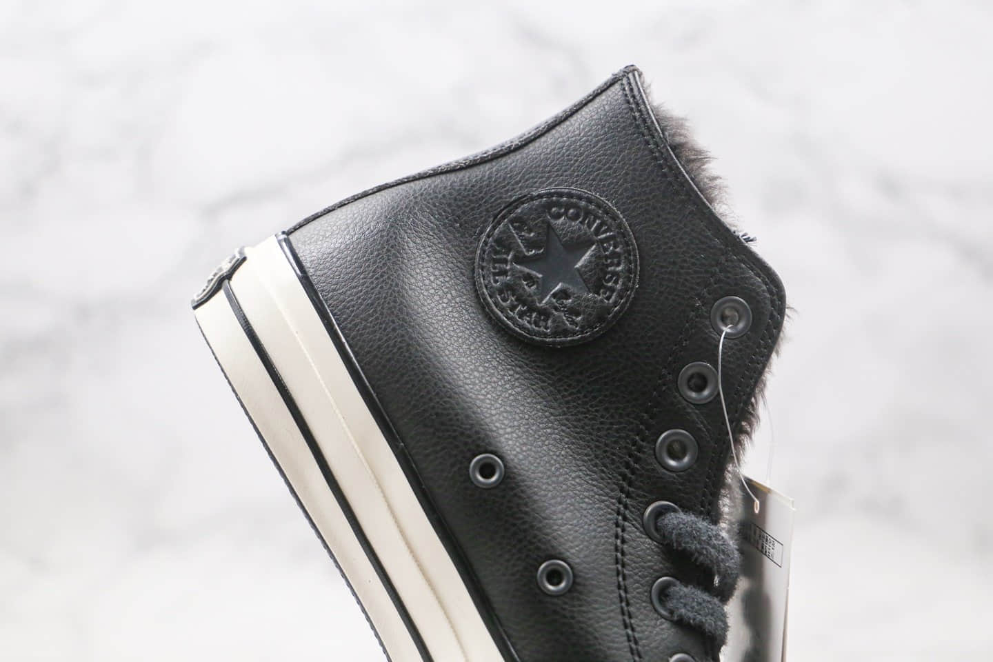 匡威Converse Chuck 70s公司级版本高帮皮面1970S加绒款黑色硫化板鞋原鞋开模一比一打造 货号:569516C