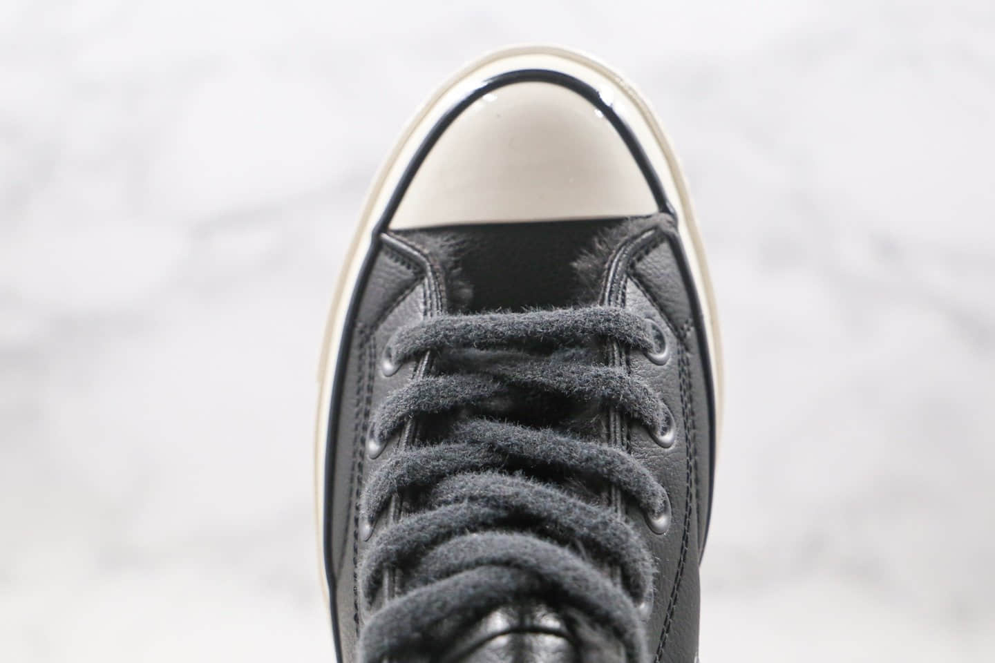 匡威Converse Chuck 70s公司级版本高帮皮面1970S加绒款黑色硫化板鞋原鞋开模一比一打造 货号:569516C