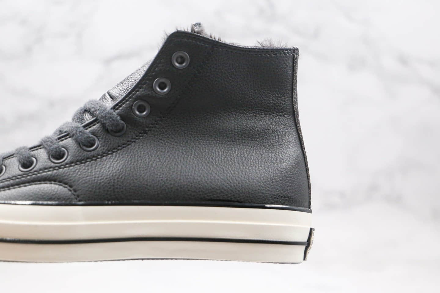 匡威Converse Chuck 70s公司级版本高帮皮面1970S加绒款黑色硫化板鞋原鞋开模一比一打造 货号:569516C