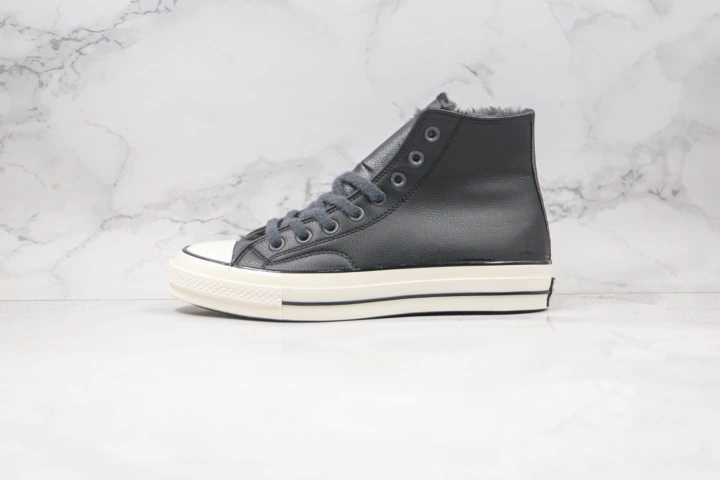 匡威Converse Chuck 70s公司级版本高帮皮面1970S加绒款黑色硫化板鞋原鞋开模一比一打造 货号:569516C
