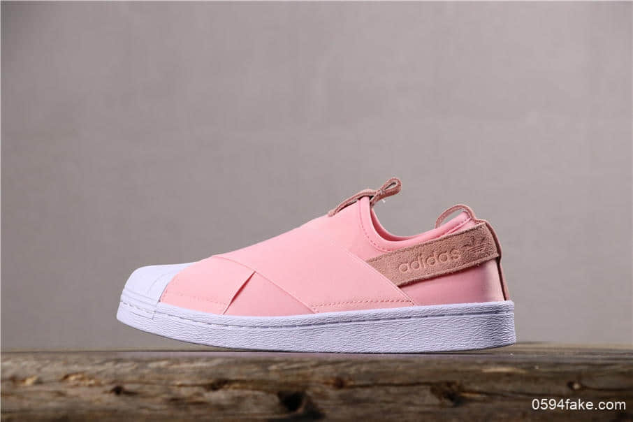 阿迪达斯Adidas SUPERSTAR SLIP ON W S公司级贝壳头十字交叉绑带一脚蹬 (ID:5889) - 图片1