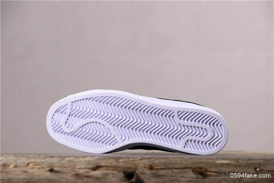 阿迪达斯Adidas SUPERSTAR SLIP ON W S贝壳头公司级交叉绑带黑白顶级版本敏感内容可充正 货号：S81337