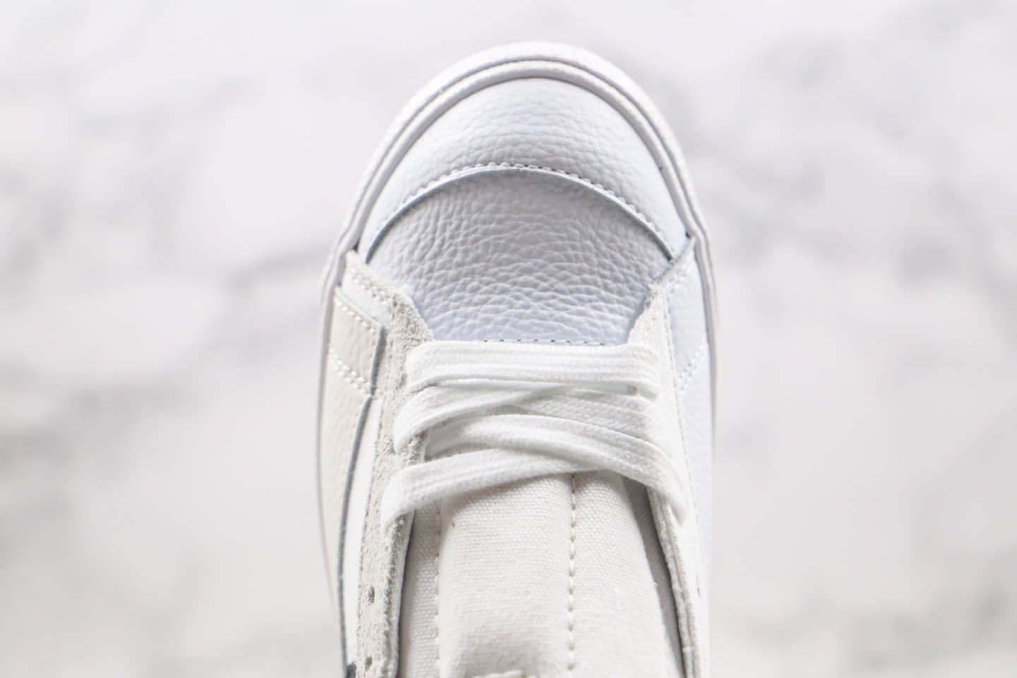 耐克Nike Blazer Mid Class 1977 x Slam Jam联名款纯原版本中帮开拓者白黑色硫化板鞋原楦头纸板打造 货号:敏感内容8233-100