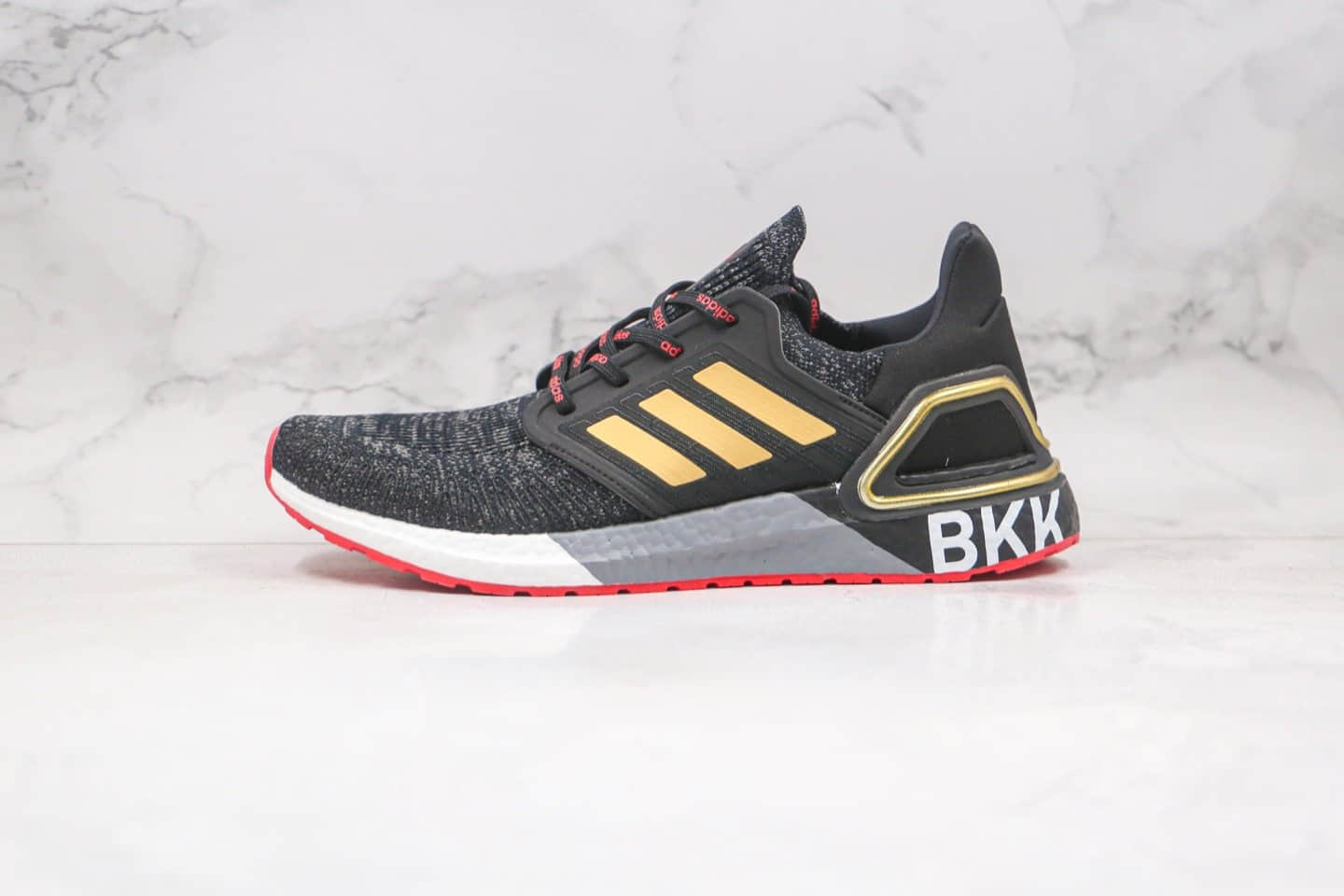 阿迪达斯Adidas Ultra Boost 20 Consortium纯原版本爆米花跑鞋UB6.0金属系列字母线条涂鸦黑敏感内容原盒原标 (ID:59281) - 图片1