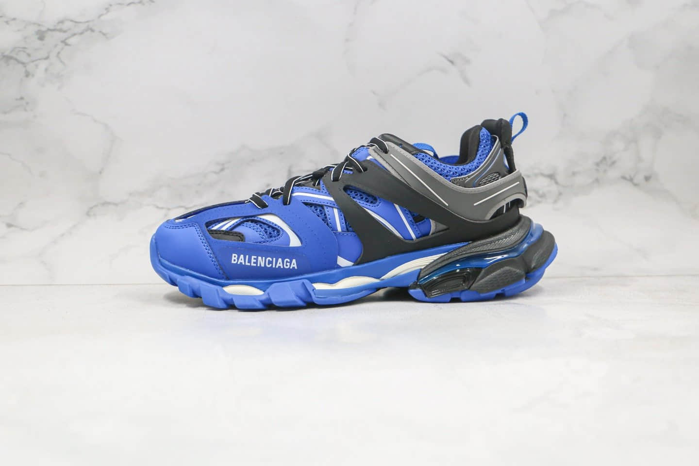 巴黎世家Balenciaga Sneaker Tess s.Gomma MAILLE WHITE ORANGE纯原版本三代复古老爹鞋黑蓝色原档案数据开发 (ID:59370) - 图片1
