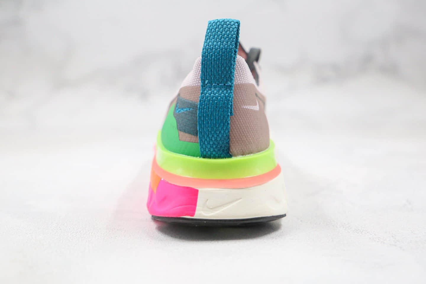 耐克Nike Epic React Flyknit纯原版本藕粉色瑞亚编织透气跑步鞋原档案数据开发 货号:敏感内容4372-500